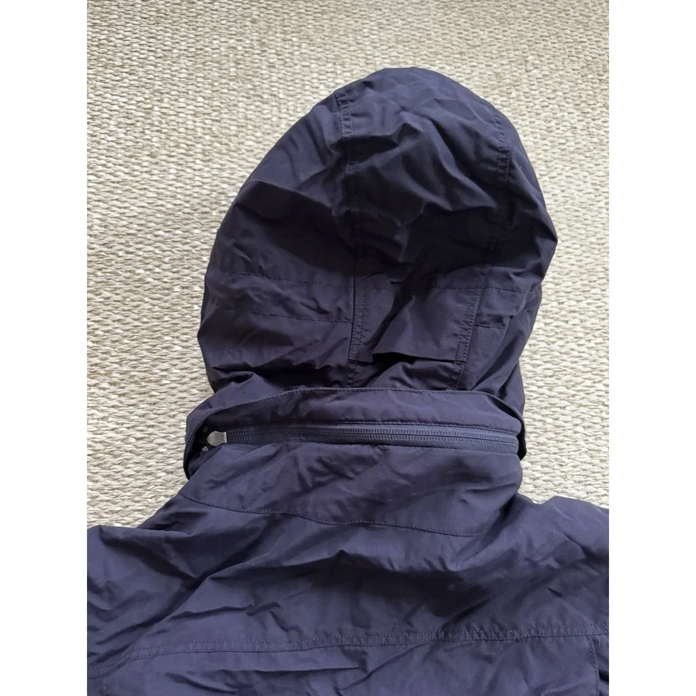 mens patagonia isthmus parka large Hoodie Navy Jacket Sherpa - Picture 10 of 10